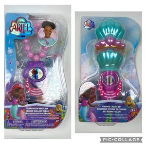 Disney Ariel Ocean Glow Necklace & Disney Ariel Groove & Glam - Set of 2